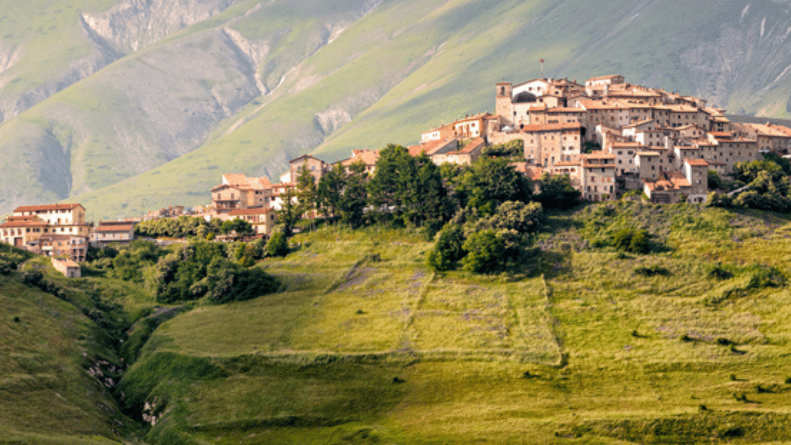 A landscape in Italy.