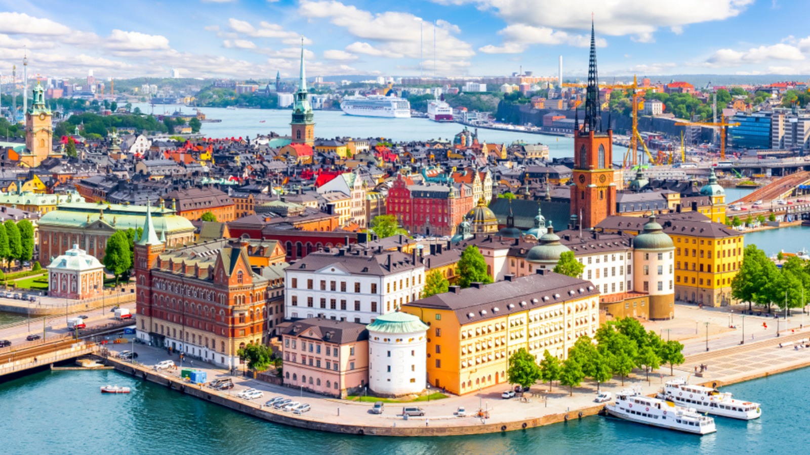 Cityscape of Sweden.