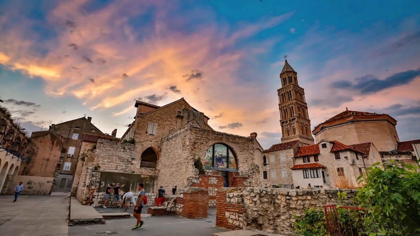 Sunny picture of traditional structures in Croatia